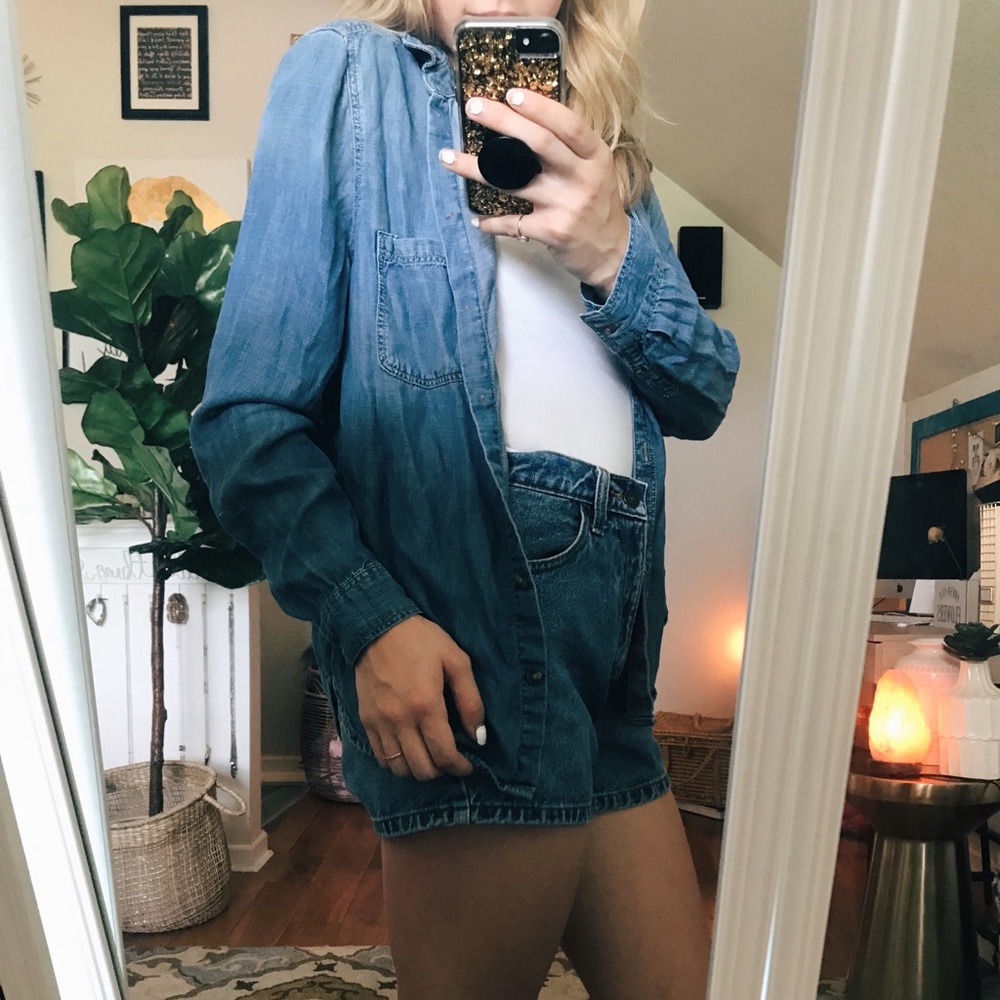 AE light jean shirt
